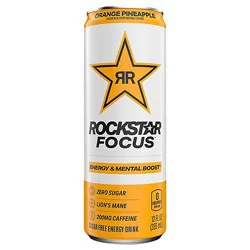 Rockstar Focus Orange Pineapple Energy Drink - 12 Fl. Oz.
