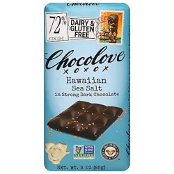 Chocolove Strong Bittersweet Belgian Dark Chocolate And Hawaiian Alaea Red Sea Salt - 3.2 Oz