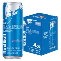 Red Bull Sea Blue Edition Energy Drink Juneberry 114mg Caffeine - 4-12 Fl. Oz.