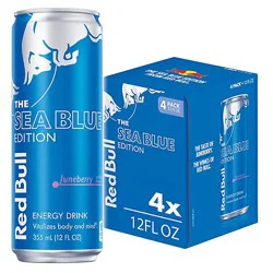Red Bull Sea Blue Edition Energy Drink Juneberry 114mg Caffeine - 4-12 Fl. Oz.