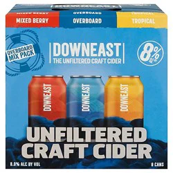 Downeast Cider Overboard In Cans - 8-12 Fl. Oz.