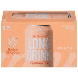 Long Drink Cocktail Peach In Cans - 6-12 Fl. Oz.