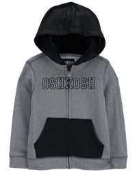 Baby OshKosh Logo Zip Jacket Grey 18M