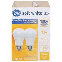 Ge Led 13watts-100watts 3 Yr Sw 2 Pack - Each