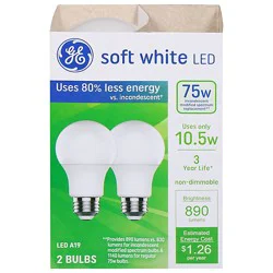 Ge Led 10watts - 75watts 3 Yr Sw 2 Pack - Each