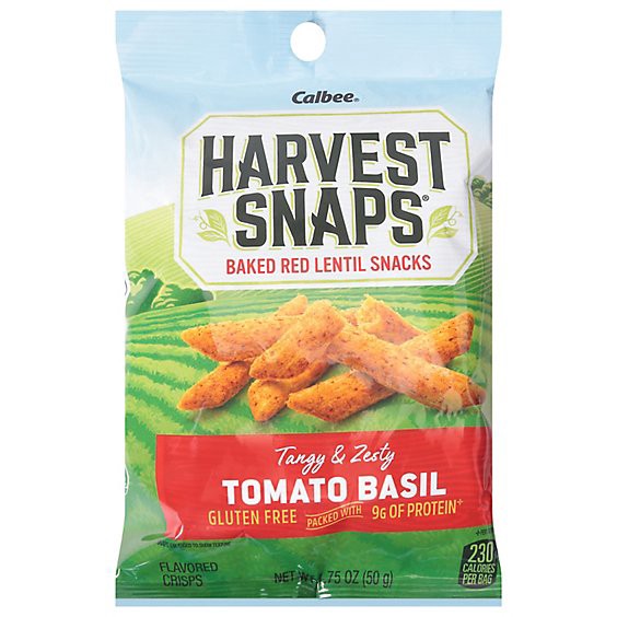 slide 1 of 1, Harvest Snaps Snack Crisps Tomato Basil - 1.75 Oz, 1.75 oz