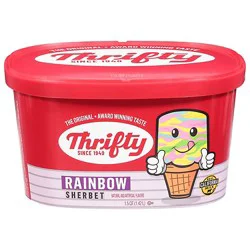 Thrifty Ice Cream Rainbow Sherbet - 48 Fl. Oz.