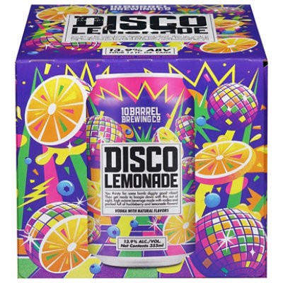 slide 1 of 1, 10 Barrel Disco Lemonade - 4-12 Fl. Oz., 4 ct; 12 fl oz