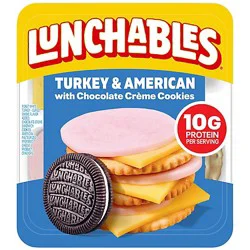 Lunchables Turkey & American Cracker Stackers With Chocolate Creme Cookies - 3.2 Oz