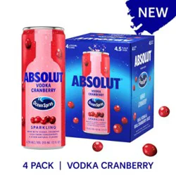 Absolut Vodka Cranberry - 4-355 Ml