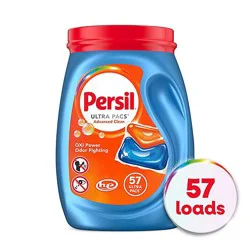 Persil Ultra Pacs Advanced Clean Laundry Detergent With Oxi Power Odor Removal - 57 Count