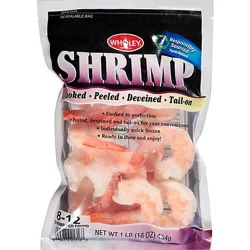Shrimp 8/12 Cooked P&d Tail On - Each