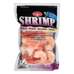 Shrimp 8/12 Cooked P&d Tail On - Each