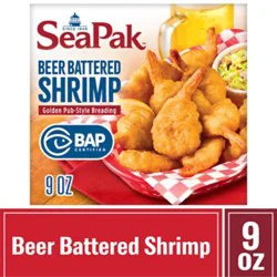Seapak Shrimp Beer Battered - 9 Oz