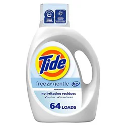 Tide He Liquid Detergent Free And Gentle - 84 Fl. Oz.
