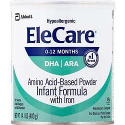 Elecare For Infants Unflavored Powder With Dha Ara - 14.1 Oz
