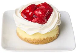 Petite Strawberry Topped Cheesecake - Each