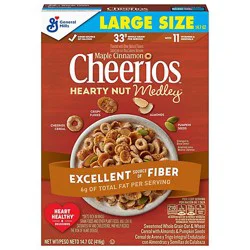 Hearty Nut Medley Maple Cin Cheerios Ls - 14.7 Oz