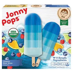 Jonnypops Popsicle Blue Wave Organic - 14.8 Oz