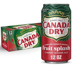 Canada Dry Fruit Splash - 12-12 Fl. Oz.
