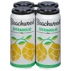 Beachwood Brewing Citraholic Ipa In Cans - 4-16 Fl. Oz.