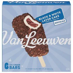 Vanleeuwen Bar Black And White Layer Cake 6 Pack - 18 O