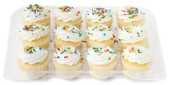 White Cupcakes With White Buttercreme 12 Count - Each