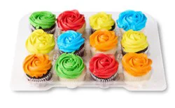 White And Chocolate Colored Cupcakes 12 Count - Each