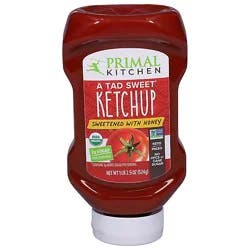 Primal Kitchen A Tad Sweet Squeeze Ketchup Sweetened With Honey - 18.5 Oz