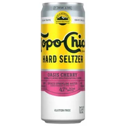Topo Chico Hard Seltzer Oasis Cherry Can - 24 Fl. Oz.
