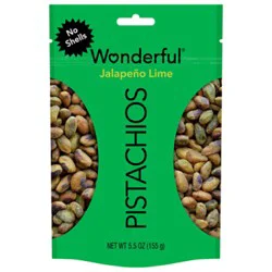 Wonderful No Shell Jalapeno Lime Pistachios - 5.5 Oz.