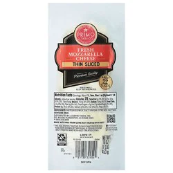 Primo Taglio Cheese Mozzarella Thin Sliced - 16 Oz