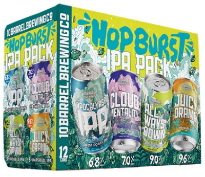 slide 1 of 1, 10 Barrel Hopburst Ipa Variety In Cans - 12-12 Fl. Oz., 12 ct; 12 fl oz