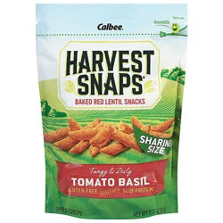 Harvest Snaps Red Lentil Snack Crisps Tomato Basil - 8.5 Oz