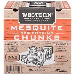 Western 500 Cu In Mesuite Chunk Box - 6.75 Lb