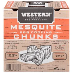Western 500 Cu In Mesuite Chunk Box - 6.75 Lb