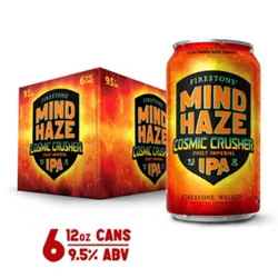 Firestone Walker Mind Haze Cosmic Crusher Juicy Imperial Ipa In Cans - 6-12 Fl. Oz