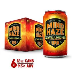 Firestone Walker Mind Haze Cosmic Crusher Juicy Imperial Ipa In Cans - 6-12 Fl. Oz