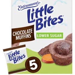 Entenmanns Little Bites Lower Sugar Chocolate Muffins 5 Pouches - 8.25 Oz
