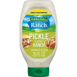 Hidden Valley Easy Squeeze Pickle Flavored Ranch Topping And Dressing - 20 Fl. Oz.