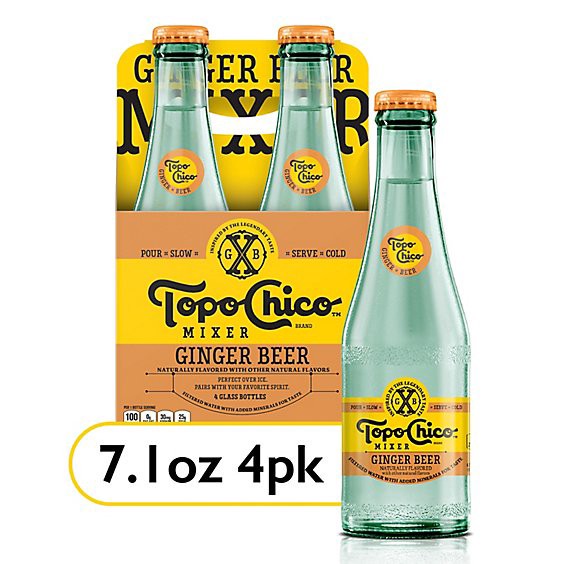 slide 1 of 12, Topo Chico Mixer Ginger Beer 4 - 7.1 Fl. Oz., 4 ct; 7.1 fl oz