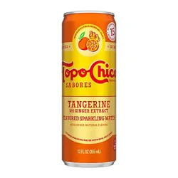 Topo Chico Sabores Tangerine With Ginger Extract Can - 12 Fl. Oz.