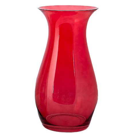 slide 1 of 1, Overjoyed Boutique Classic Flair Vase Small Red - Each, 1 ct