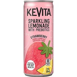 Kevita Sparkling Lemonade With Prebiotics Strawberry - 12 Fl. Oz.
