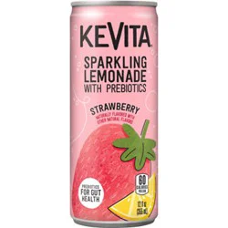 Kevita Sparkling Lemonade With Prebiotics Strawberry - 12 Fl. Oz.
