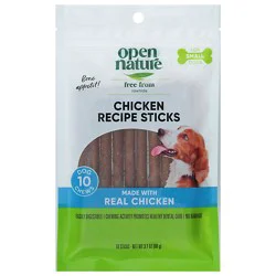 Open Nature Dog Chews Chicken Sticks - 10 Count