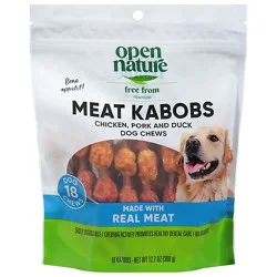 Open Nature Dog Chews Meat Kabobs - 18 Count