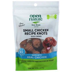 Open Nature Dog Chews Chicken Knots Small - 10 Count
