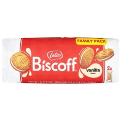 Lotus Biscoff Sandwich Cookie Vanilla - 7.76 Oz