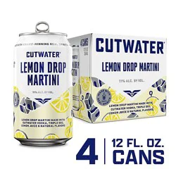 Cutwater Lemon Drop Martini 4 - 12 Fl. Oz.